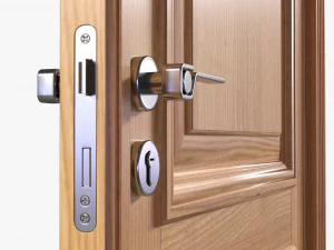 Classic Door Double 06 3D Model