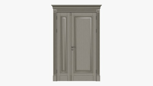Classic Door Double 07 Modèle 3D .c4d .max .obj .3ds .fbx .stl .blend 
