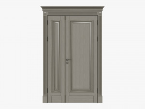 Classic Door Double 07 3D Model