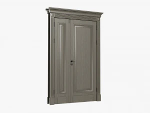 Classic Door Double 07 3D Model