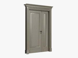 Classic Door Double 07 3D Model