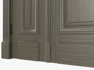 Classic Door Double 07 Modèle 3D