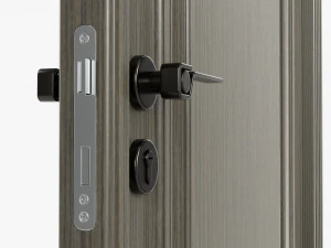 Classic Door Double 07 3D Model