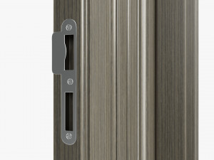 Classic Door Double 08 Model 3D