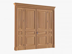 Klassieke Deur Quad 01 3D Model