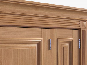 Classic Door Quad 01 3D Model