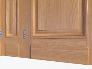 Classic Door Quad 01 3D Model