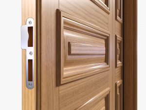 Classic Door Quad 01 3D Model