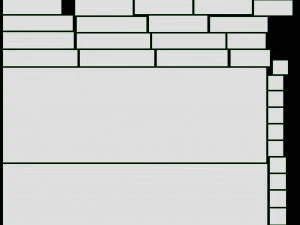 Classic Door With Glass 01 3D Model