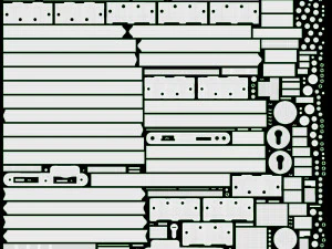 Classic Door With Glass 01 3D Model