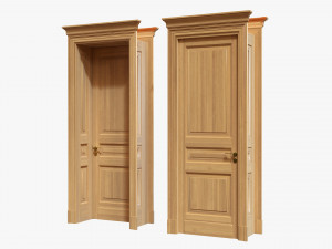 Classic Door With Portal 01 3D मॉडल