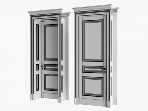 Classic Door With Portal 01 3D मॉडल