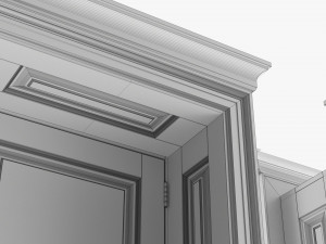 Classic Door With Portal 01 3D मॉडल