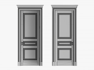 Classic Door With Portal 01 3D मॉडल
