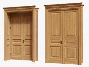 Classic Door With Portal 01 Double Modelo 3D