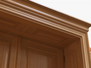 Classic Door With Portal 01 Double Modelo 3D