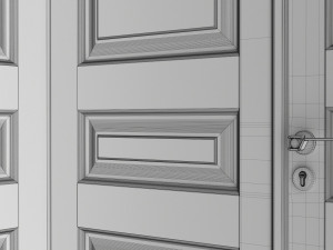 Classic Door With Portal 01 Double Modelo 3D