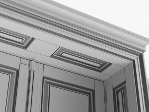 Classic Door With Portal 01 Double Modelo 3D
