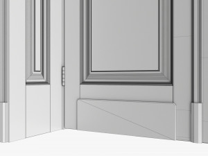 Classic Door With Portal 01 Double Modelo 3D