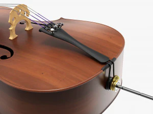 Контрабас 01 3D Модель