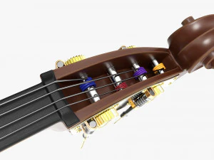 Контрабас 01 3D Модель