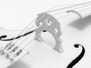 Double Bass 01 Modèle 3D