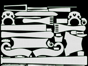 Контрабас 01 3D Модель