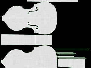 Contrabaixo 02 Modelo 3D