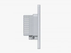 Double Outlet With USB Ports US 3D Model