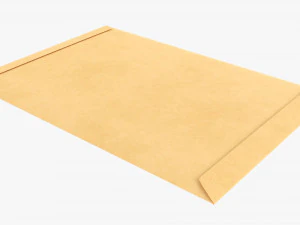 Envelope Mockup 01 3D Model