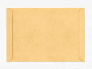 Envelope Mockup 01 3D Model
