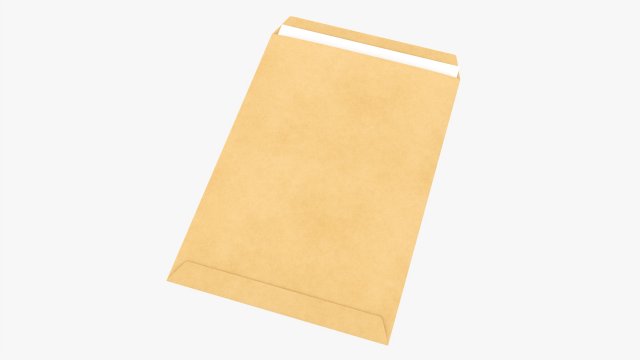 Envelope Mockup 01 Open 3D Model .c4d .max .obj .3ds .fbx .stl .blend 