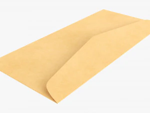 Envelope Mockup 02 3D Model