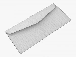 Envelope Mockup 02 3D Model