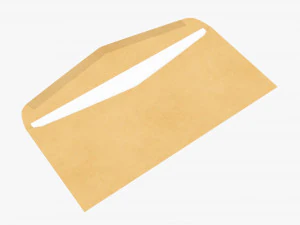 Busta Mockup 02 Aperto Modello 3D