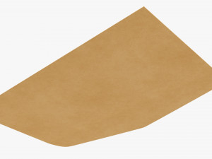 Envelope Mockup 02 Open 3D मॉडल