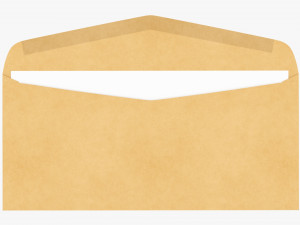 Envelope Mockup 02 Open 3D मॉडल