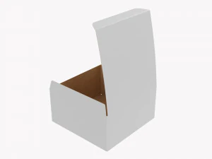 Gift Box Paper 04 Opened 3D Model