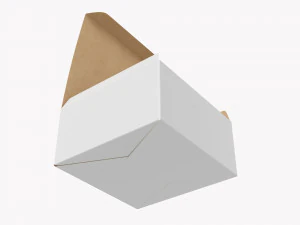Gift Box Paper 04 Opened 3D Model