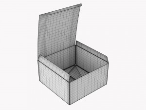 Gift Box Paper 04 Opened 3D मॉडल