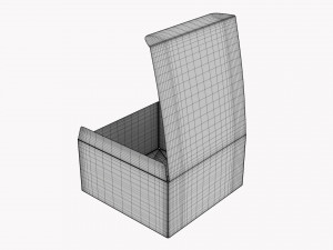 Gift Box Paper 04 Opened 3D मॉडल