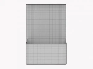Gift Box Paper 04 Opened 3D Model
