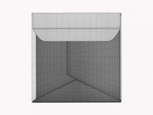 Gift Box Paper 04 Opened 3D Model