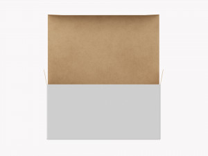 Gift Box Paper 05 Opened 3D मॉडल