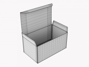 Gift Box Paper 05 Opened 3D मॉडल