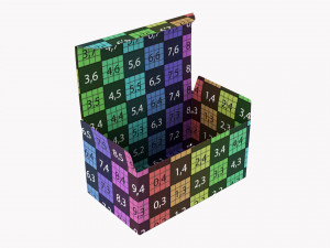 Gift Box Paper 05 Opened 3D मॉडल