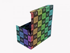 Gift Box Paper 05 Opened 3D मॉडल