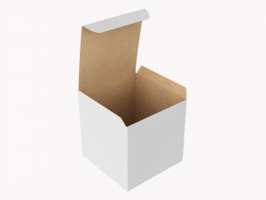 Gift Box Paper 06 Opened 3D Модель