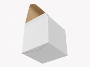 Hediye Kutusu Kağıdı 06 A&ccedil;ıldı 3D Model