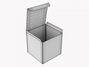 Hediye Kutusu Kağıdı 06 A&ccedil;ıldı 3D Model
